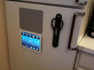 iPad 2 on the fridge