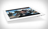 The white iPad 2 playing a 3D game