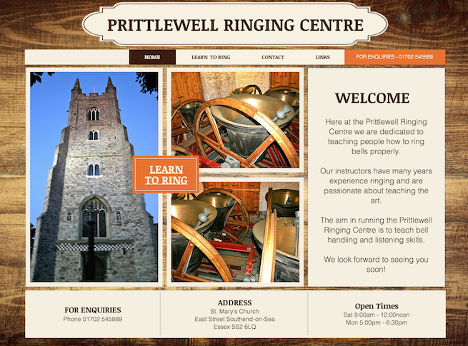 The Prittlewell ringing centre website home page