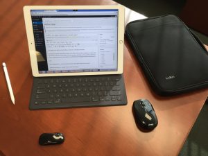 The iPad Pro with a citrix mouse