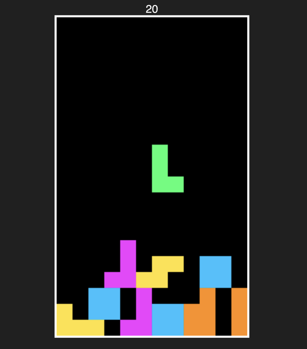 Tetris gameplay screenshot